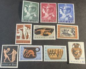 GREECE # 803-812-MINT/NEVER HINGED---2 COMPLETE SETS---1964