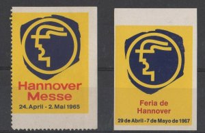 Germany - Hannover Expo 1967, Set of 2 MNH, Perf & Imperf