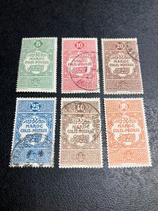 French Morocco Scott Q1-6 Mint/Used Partial Set