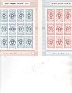 World Stamp Show 2016 Forever US Postage Sheet #5062-63 VF MNH