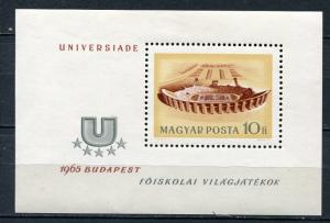 Hungary 1965 Sheet Sc 1704 Mi Block 50A MLH Universiade CV 8.50 euro 3707