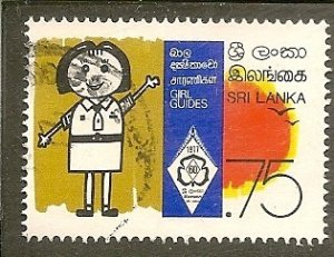 Sri Lanka   Scott 527  Girl Guides  Used