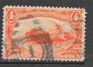 USA 287: 4c Indian Hunting Buffalo, used, F-VF