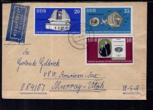 Germany DDR to Murray,UT 1975 Airmail Cover