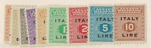 Italy #1N1-9 allied military MH