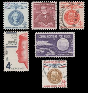 UNITED STATES STAMP GROUP INCLUDES SCOTT # 1159 - 1175. USED