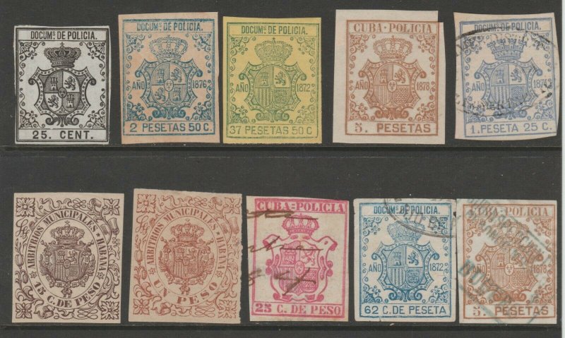 Spain Antilles Cinderella Revenue fiscal mix collection stamp ml31 as seen