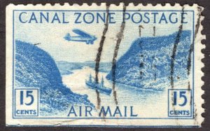 1931, Canal Zone 15c, Used, Sc C10