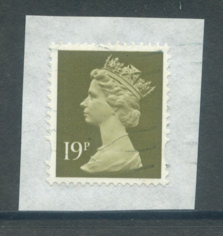 Great Britain MH208  Used on piece (2)