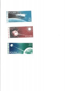 Poland, Imperf. MNH Scott # 875-877