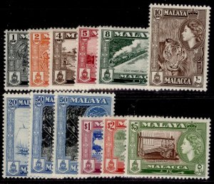 MALAYSIA - Malacca QEII SG39-49, 1957 complete set, NH MINT. Cat £75.