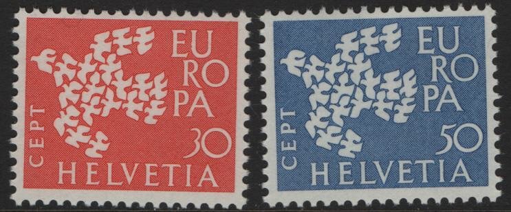 SWITZERLAND, 410-411, SET, MNH, 1961, EUROPA