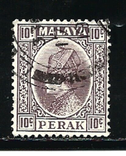 Malaya Perak Stamps-Scott # 75/A14-10c-Canc/LH-1936-OG