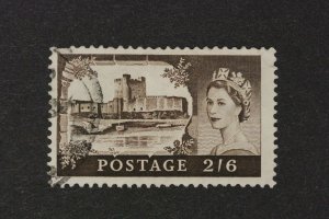 Great Britain Scott # 309  2s6d          Carrickfergus Castle       1955-09-23