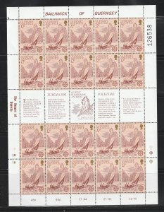 Guernsey 222-223 Sheets Set MNH Europa, 2 Scans