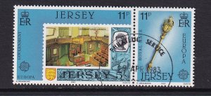 Jersey   #306-307a  cancelled   1983  Europa pair 11p