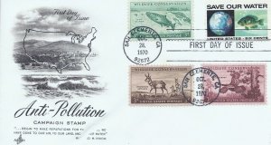 1412 6c SAVE OUR WATER - Conservation combo FDC 