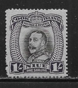 Niue 66 1sh King George V single MLH