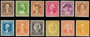 U.S. 1923-37 ISSUES 704-15  Mint (ID # 113321)