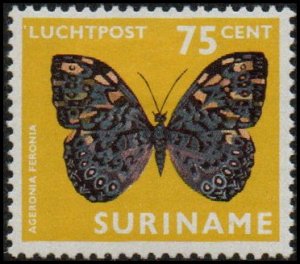 Suriname C54 - Mint-H - 75c Blue Cracker Butterfly (1972) (cv $1.05)