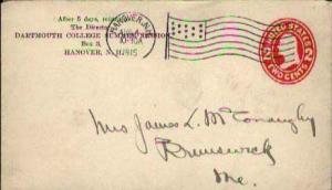 United States, Postal Stationery, Flags, Machine Cancel, New Hampshire