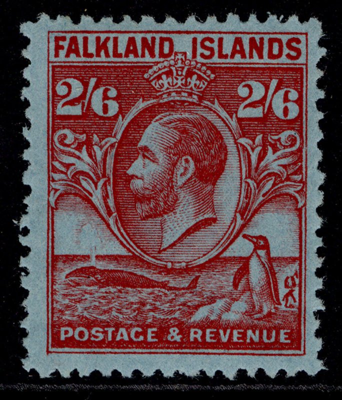 FALKLAND ISLANDS GV SG123, 2s 6d carmine/blue, M MINT. Cat £70.