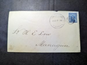 1894 Nicaragua Cover Masaya to Managua H E Low