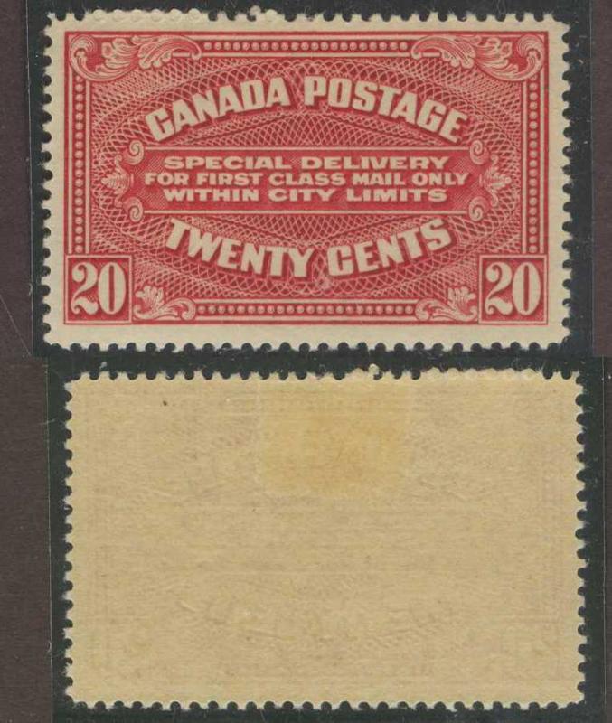 Canada Scott E2. Mint. Fir hinge removed. VERY FINE. SCV $90,00