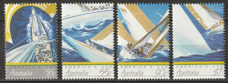 Australia 1987 Sc 1011-4 set MNH**