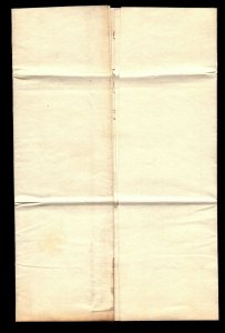 1845 Lancaster Ohio Stampless Cover Small 5 - L9522