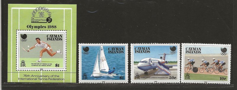 CAYMAN ISLANDS SC# 598-601   FVF/MNH