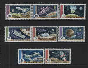 Hungary     #C287-C294  MNH  1969  Moon landing issue