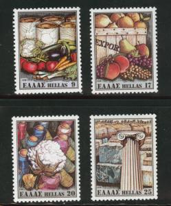 GREECE Scott 1382-85  MNH** Christmas 1981 Export set