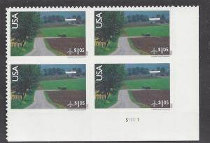 US Airmail Plate Block C150