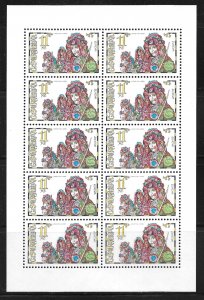 1998 Czechoslovakia 3046-7 Europa C/S of 2 full sheets of 10 MNH