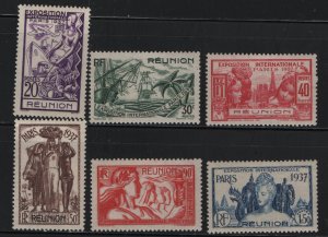 REUNION   167-172   MINT HINGED SET