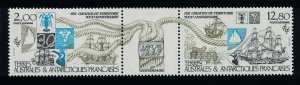 FSAT TAAF Ships 30th Anniversary of FSAT 2v se-tenant 1985 MNH SG#206-207