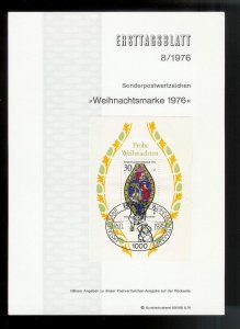 GERMANY (52) Ersttagsblatt FDC Presentation Cards