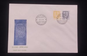 C) 1979 FINLAND, FDC OFFICIAL SEAL FINLAND. DOUBLE STAMP. XF