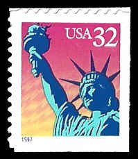 PCBstamps      US #3122 Bk Sgl. 32c Statue of Liberty, MNH, (28)