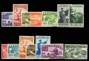 Luxembourg B65A-Q, $487, 1935 Intellectuals, complete set, hinged