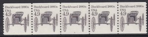 2124 Buckboard PNC Plate #4 MNH