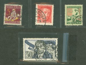 Switzerland #B41-B44 Used Single (Complete Set)