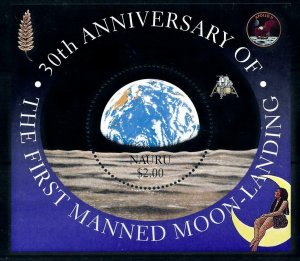 [102262] Nauru 1999 Space travel weltraum Apollo 11 Souvenir Sheet MNH