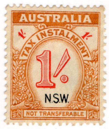 (I.B) Australia - NSW Revenue : Tax Instalment 1/-