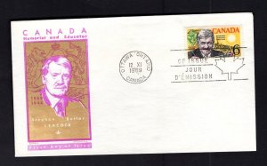 Canada #504 (1969 Leacock issue) Jackson cachet FDC unaddressed