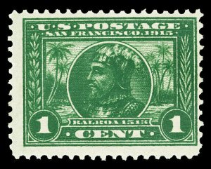 Scott 397 1913 1c Panama-Pacific Perforated 12 Issue Mint Fine OG NH Cat $35