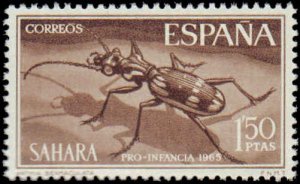 Spanish Sahara #159-162, Complete Set(4), 1965, Insects, Never Hinged