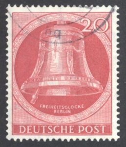 Germany Berlin Sc# 9N72 Used 1951 20pf Freedom Bell, Berlin