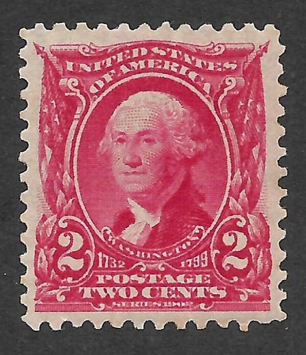 Doyle's_Stamps: PO Fresh 1903 MH Well Centered 2c Washington Issue, Scott  #301*